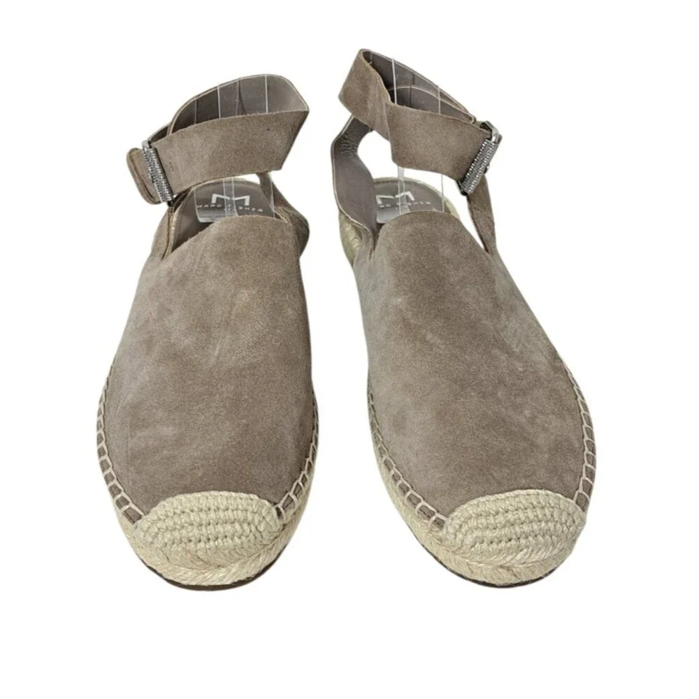 Mark Fisher Women's Flat Espadrille Suede Leather Vacation Travel Summer Sz 8